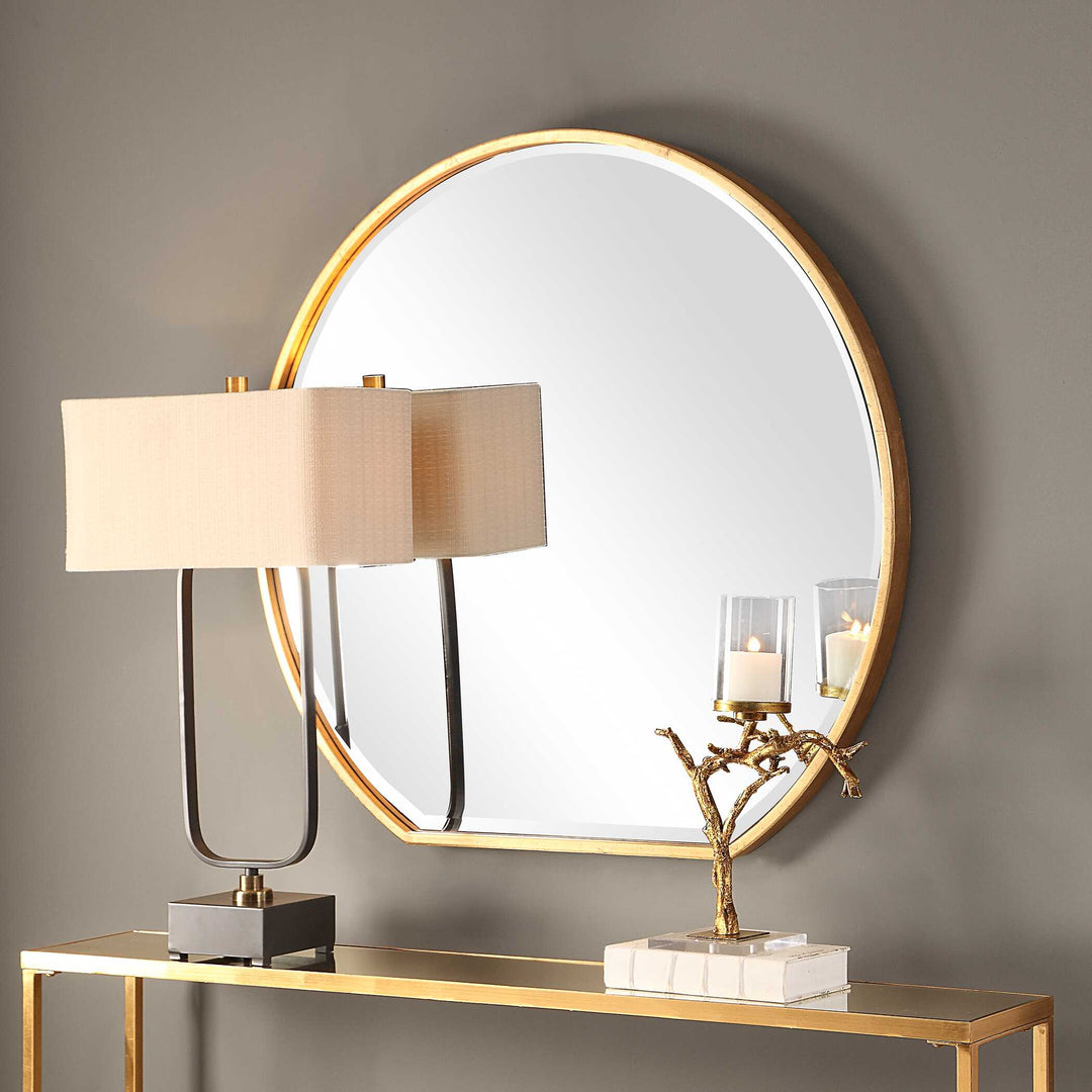 American Home Furniture Uttermost Cabell Gold Mirror