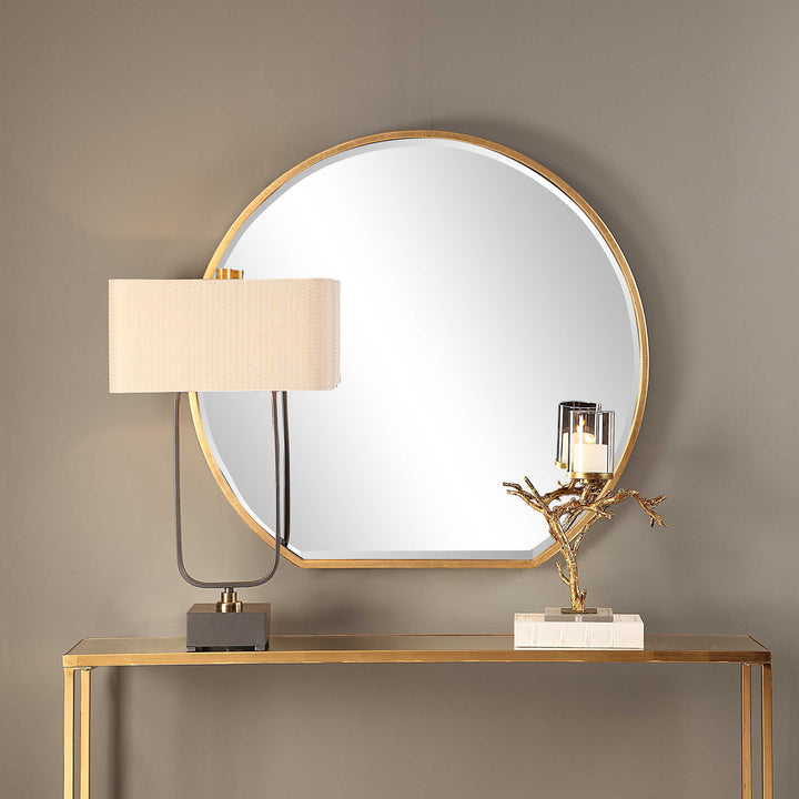 American Home Furniture Uttermost Cabell Gold Mirror