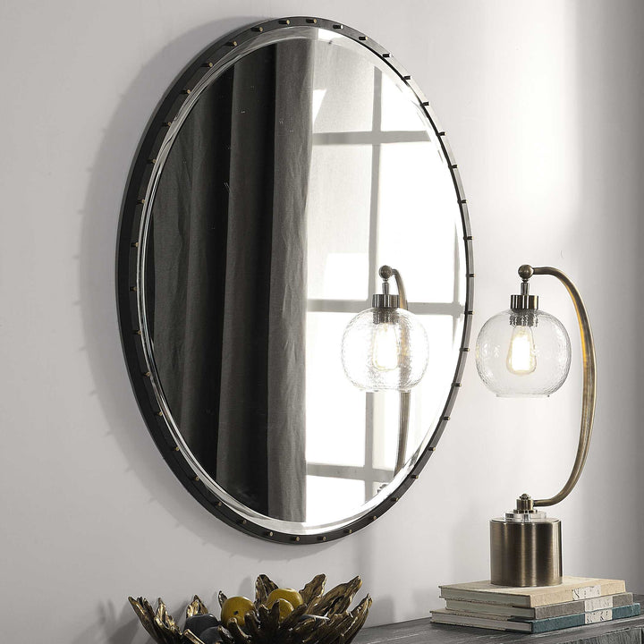 American Home Furniture Uttermost Benedo Round Mirror