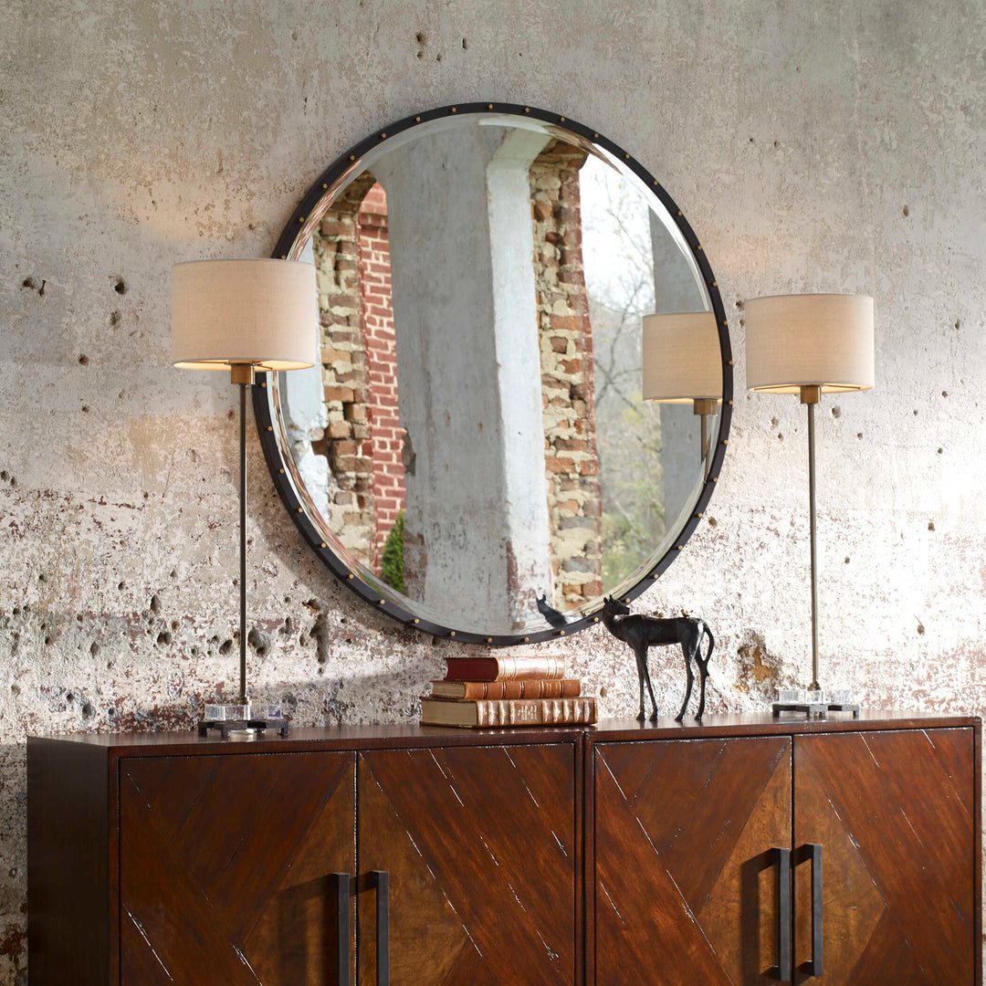 American Home Furniture Uttermost Benedo Round Mirror