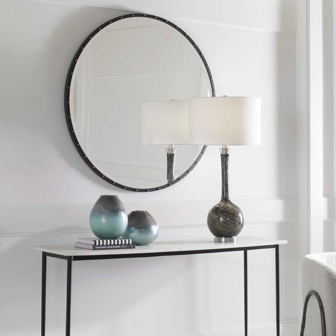 American Home Furniture Uttermost Benedo Round Mirror