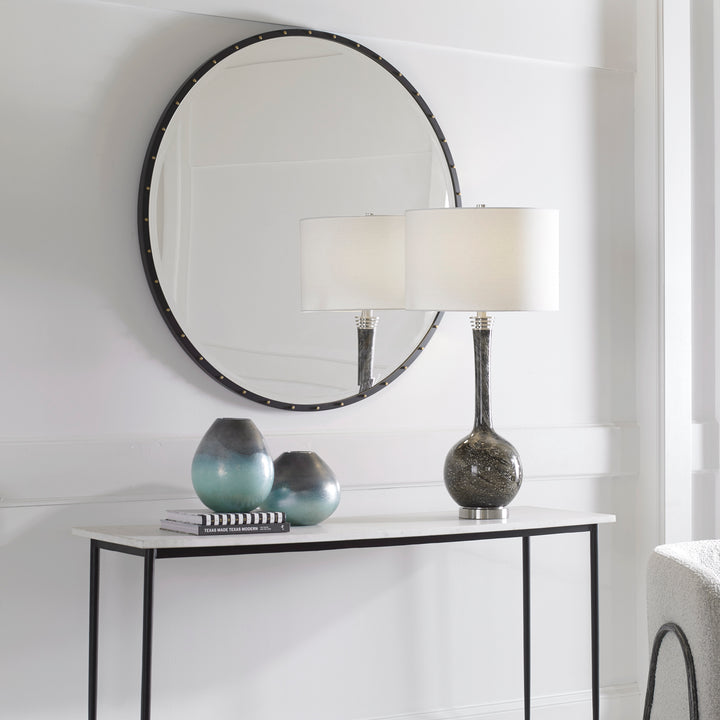 American Home Furniture Uttermost Benedo Round Mirror