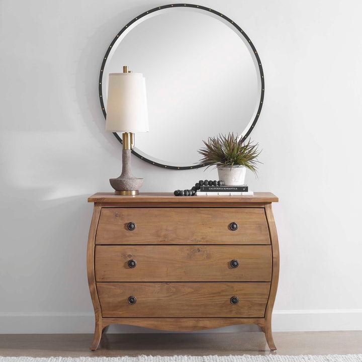 American Home Furniture Uttermost Benedo Round Mirror