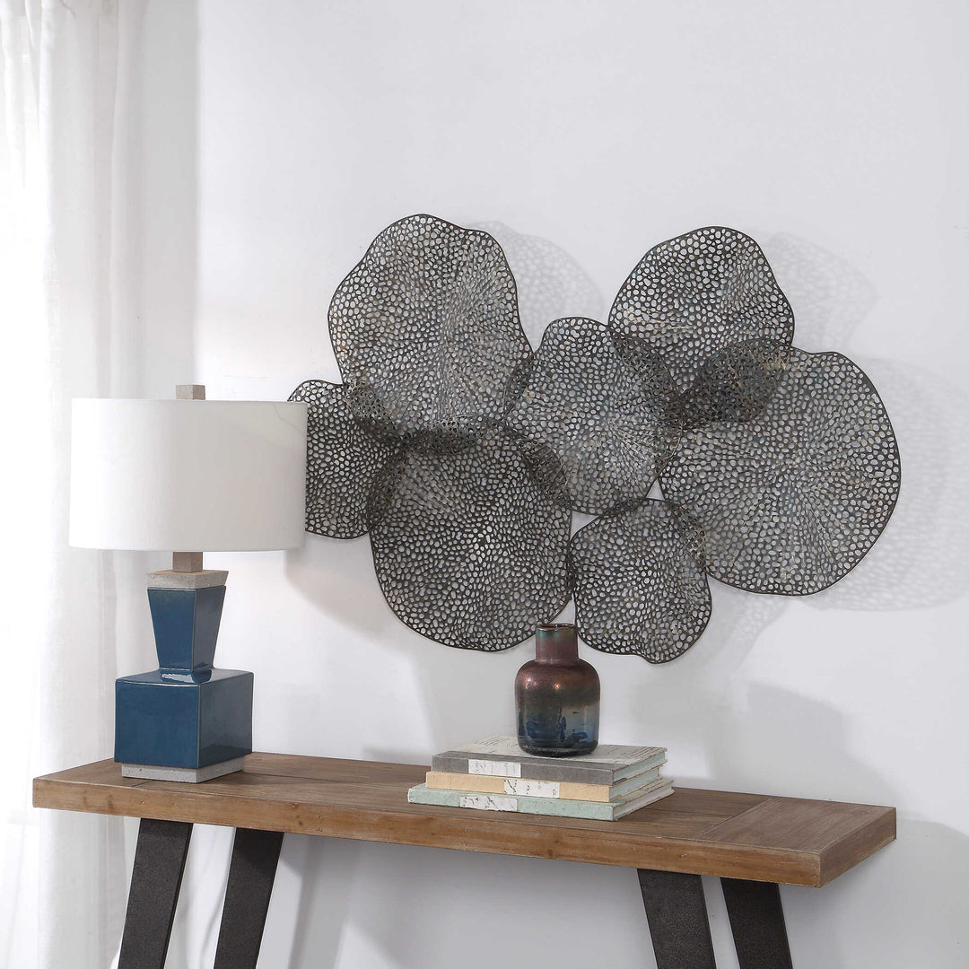 American Home Furniture Uttermost Ripley Metal Leaf Wall Art