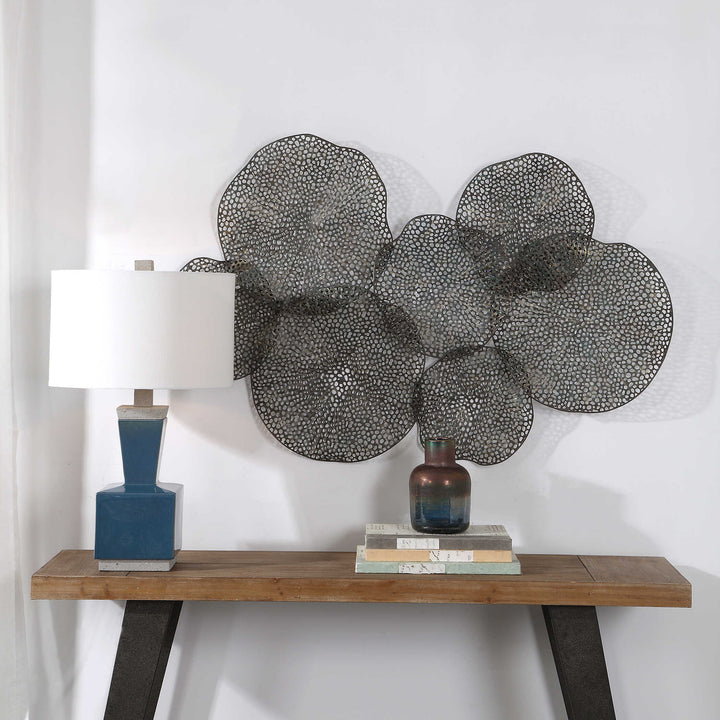 American Home Furniture Uttermost Ripley Metal Leaf Wall Art