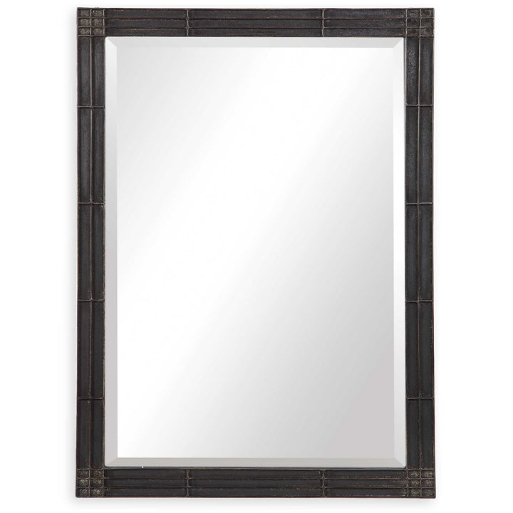 American Home Furniture Uttermost Gower Aged Black Vanity Mirror