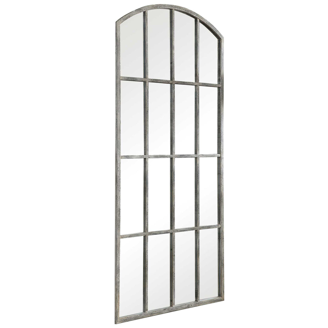 American Home Furniture Uttermost Amiel Ivory Arched Mirror