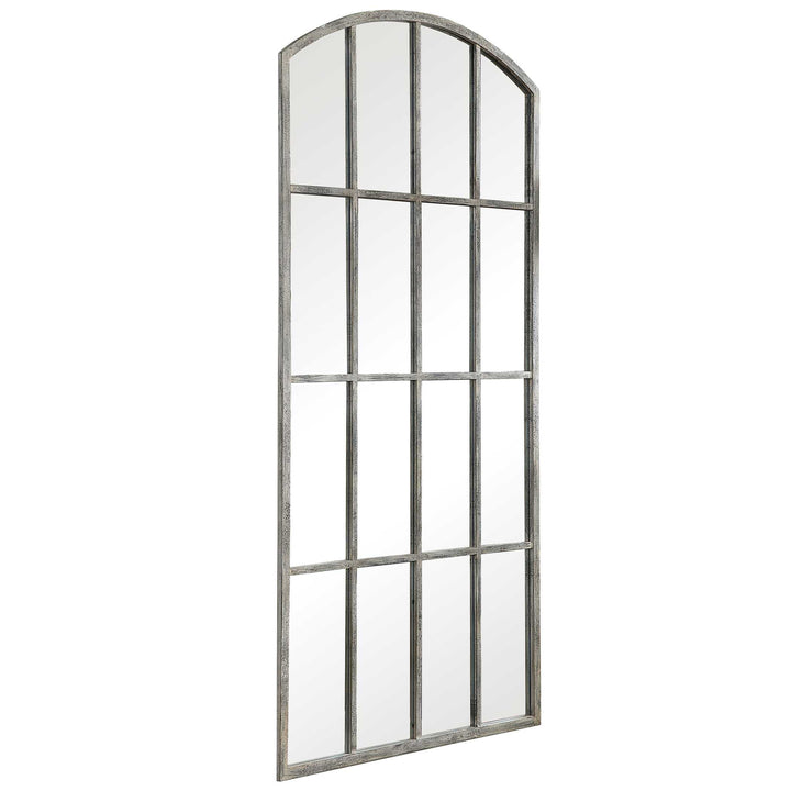 American Home Furniture Uttermost Amiel Ivory Arched Mirror