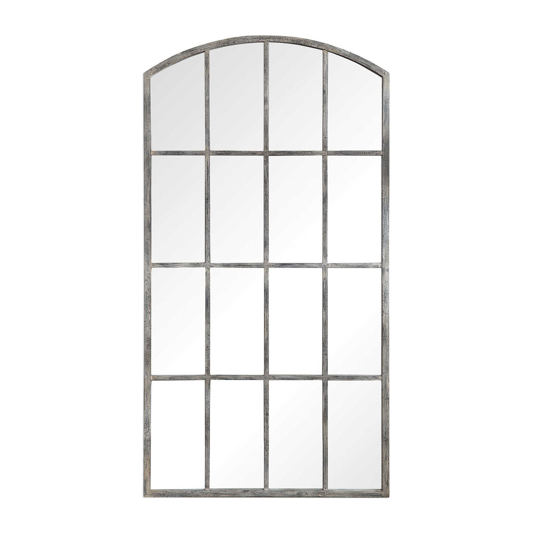 American Home Furniture Uttermost Amiel Ivory Arched Mirror