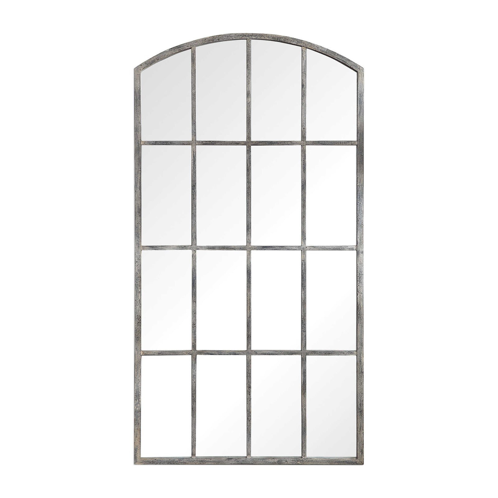 American Home Furniture Uttermost Amiel Ivory Arched Mirror