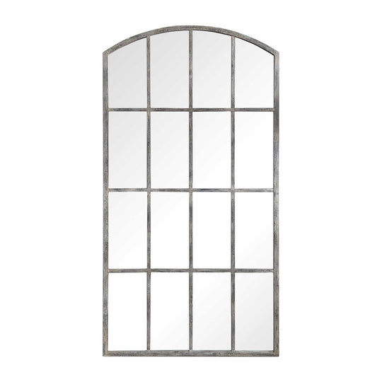 American Home Furniture Uttermost Amiel Ivory Arched Mirror