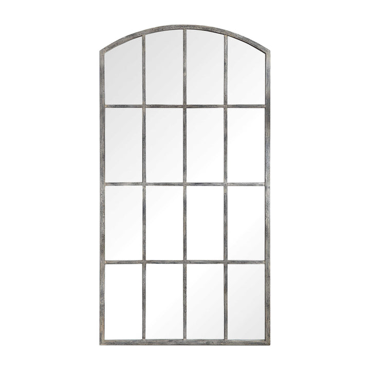 American Home Furniture Uttermost Amiel Ivory Arched Mirror