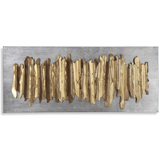 American Home Furniture Uttermost Lev Gold Metal Wall Decor