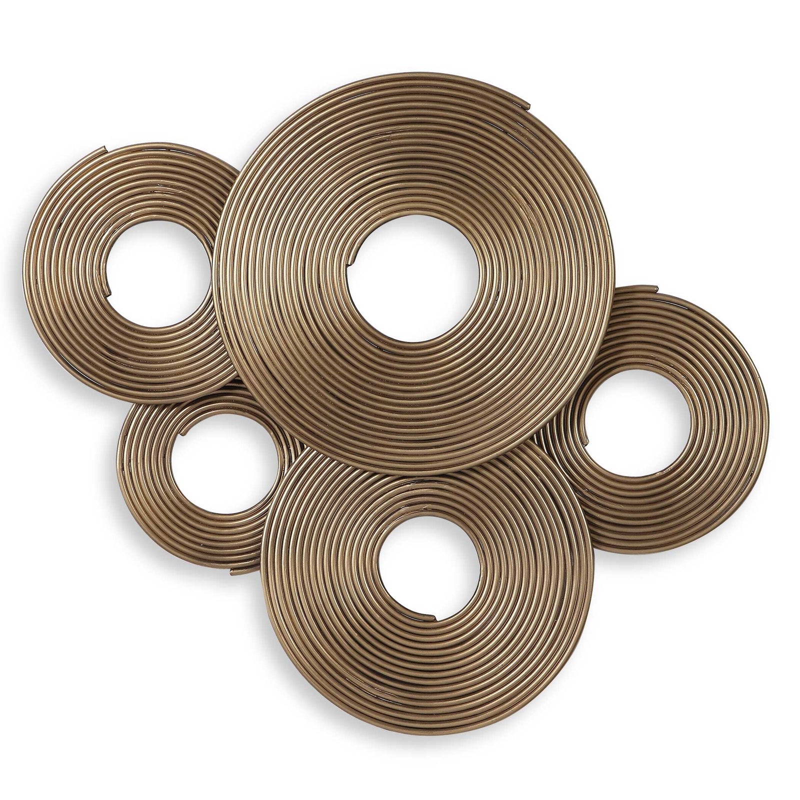 American Home Furniture Uttermost Ahmet Gold Rings Wall Decor