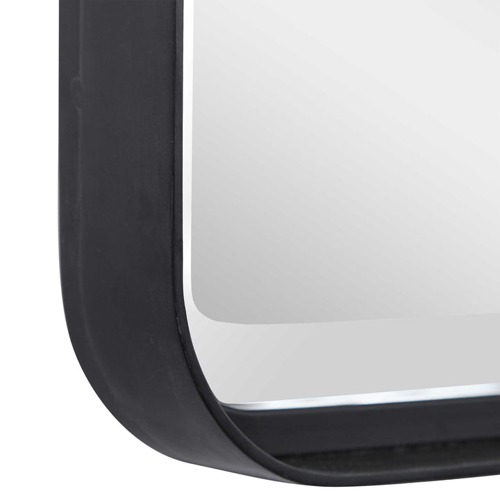 American Home Furniture Uttermost Croften Black Vanity Mirror