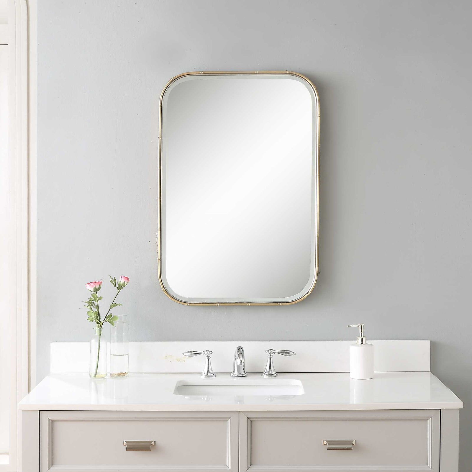 American Home Furniture Uttermost Malay Vanity Mirror