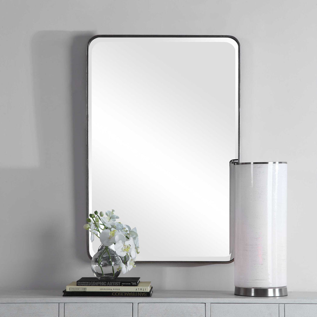 American Home Furniture Uttermost Aramis Silver Mirror
