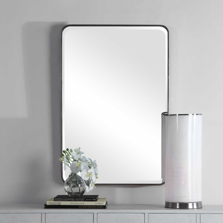 American Home Furniture Uttermost Aramis Silver Mirror