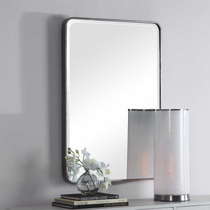 American Home Furniture Uttermost Aramis Silver Mirror
