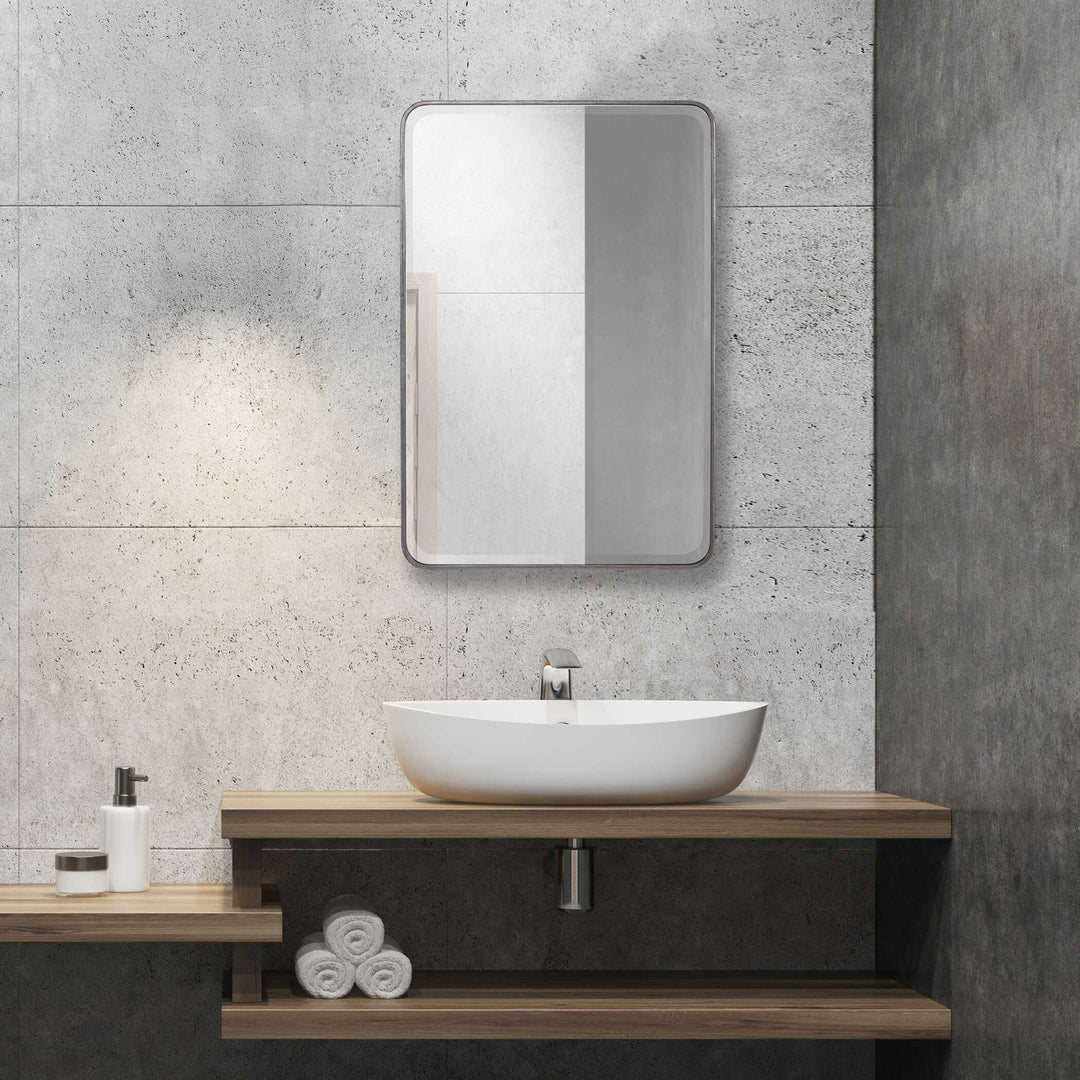 American Home Furniture Uttermost Aramis Silver Mirror