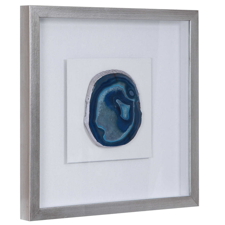 American Home Furniture Uttermost Kalia Blue Stone Shadow Box