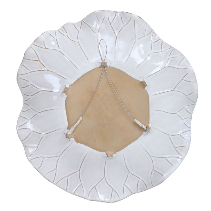 American Home Furniture Uttermost Abella Ceramic Wall Decor Set of 3 White
