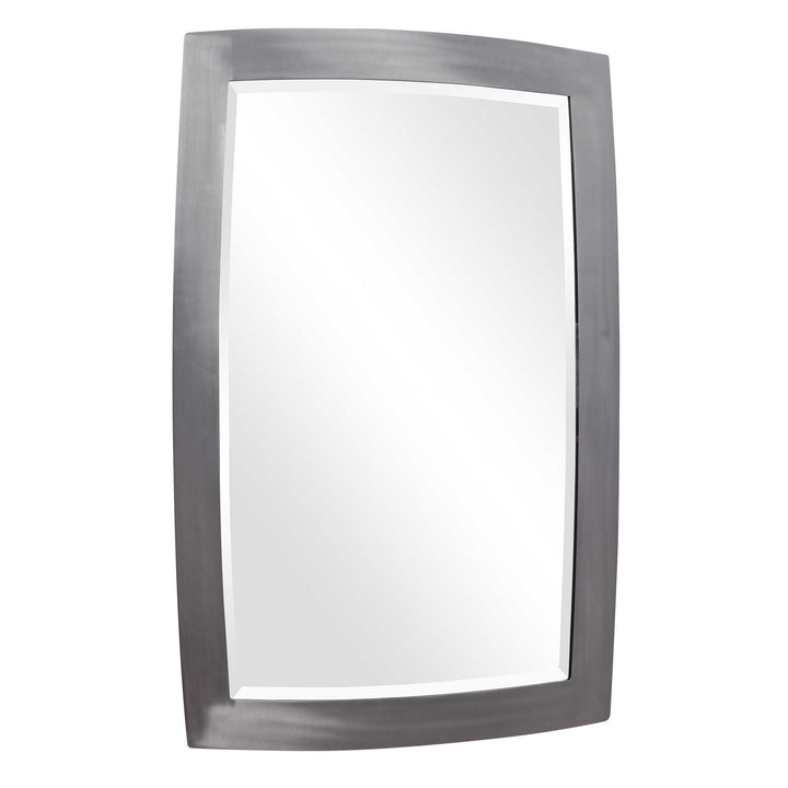 American Home Furniture Uttermost Haskill Brushed Nickel Mirror