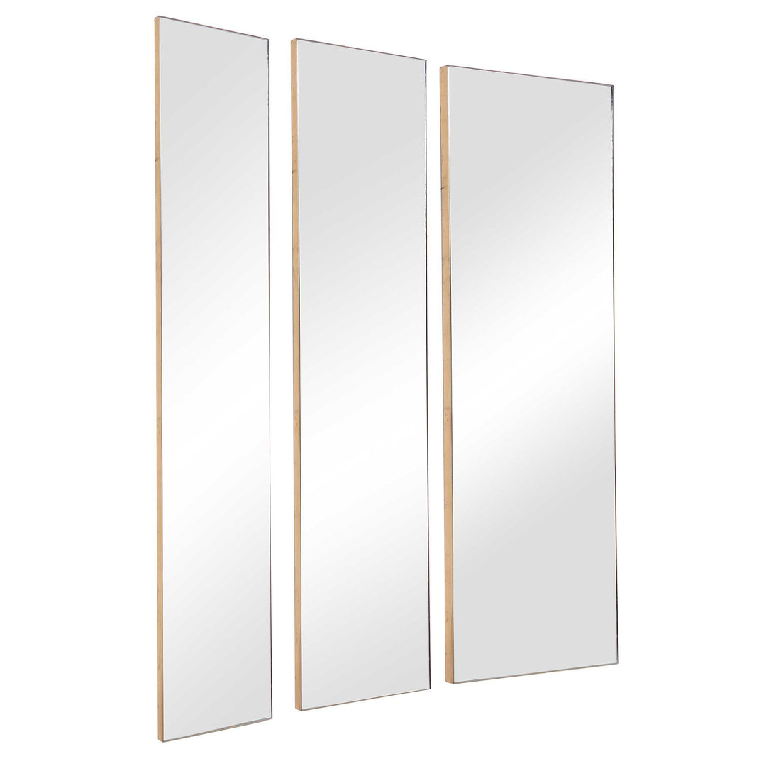 American Home Furniture Uttermost Rowling Gold Mirrors, Set of 3