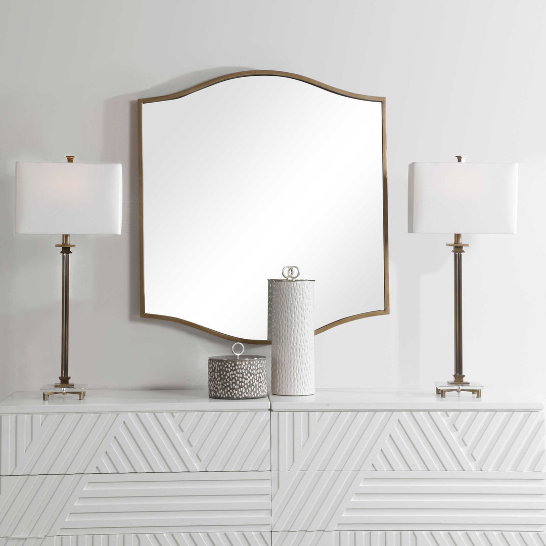 American Home Furniture Uttermost Cerise Gold Mirror