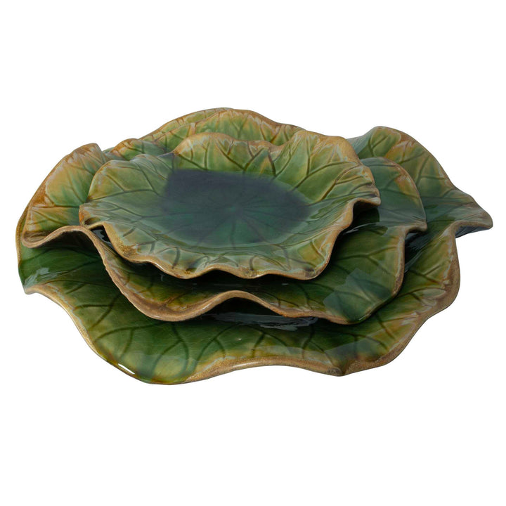 American Home Furniture Uttermost Abella Green Ceramic Wall Decor Set of 3