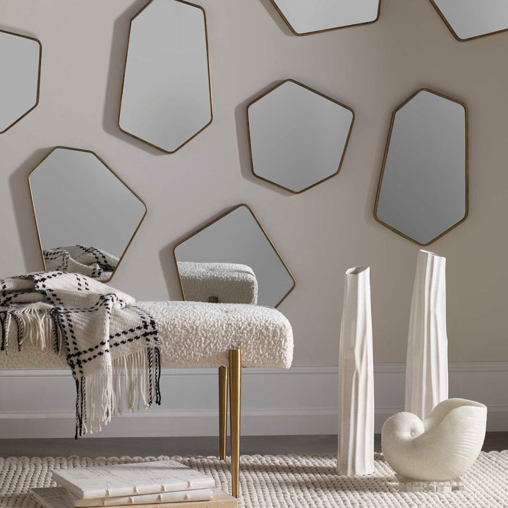 American Home Furniture Uttermost Linneah Modern Mirrors, Set of 4