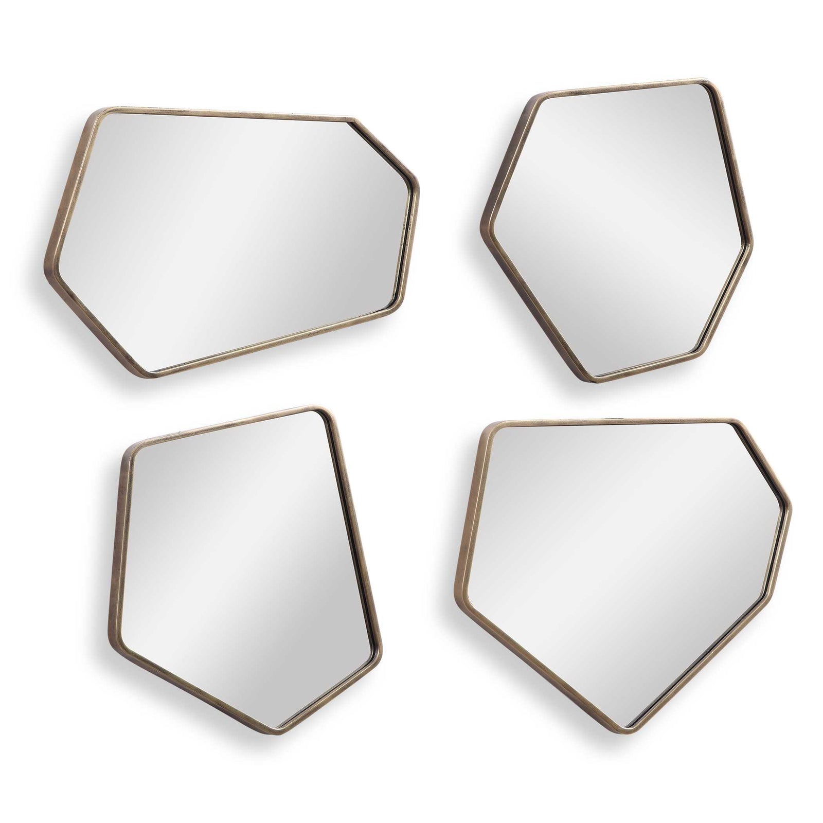 American Home Furniture Uttermost Linneah Modern Mirrors, Set of 4