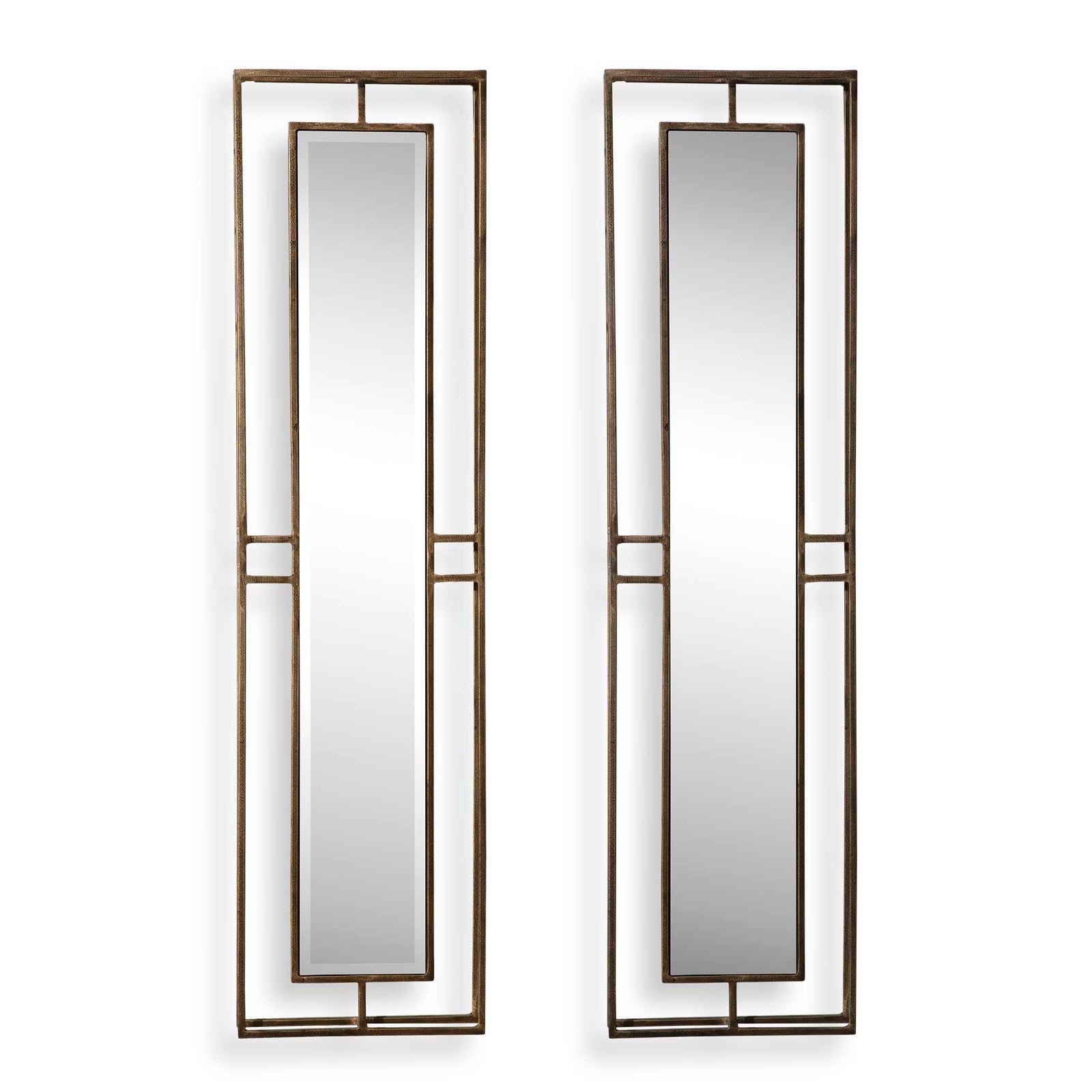American Home Furniture Uttermost Rutledge Gold Mirrors, Set of 2