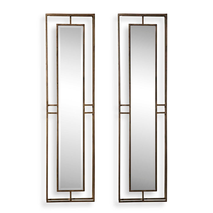 American Home Furniture Uttermost Rutledge Gold Mirrors, Set of 2