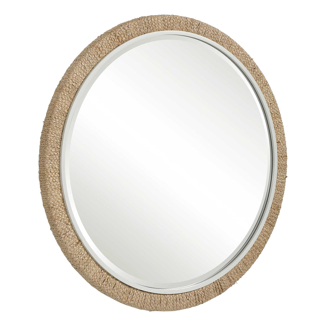 American Home Furniture Uttermost Carbet Round Rope Mirror