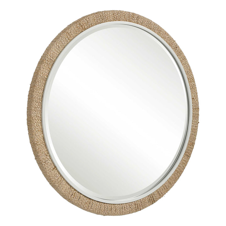American Home Furniture Uttermost Carbet Round Rope Mirror