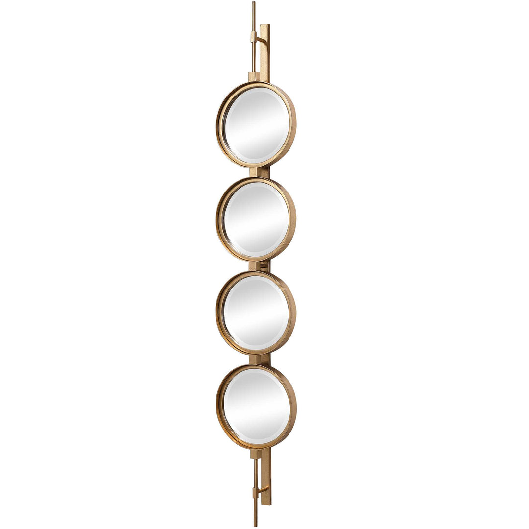 American Home Furniture Uttermost Button Gold Mirror