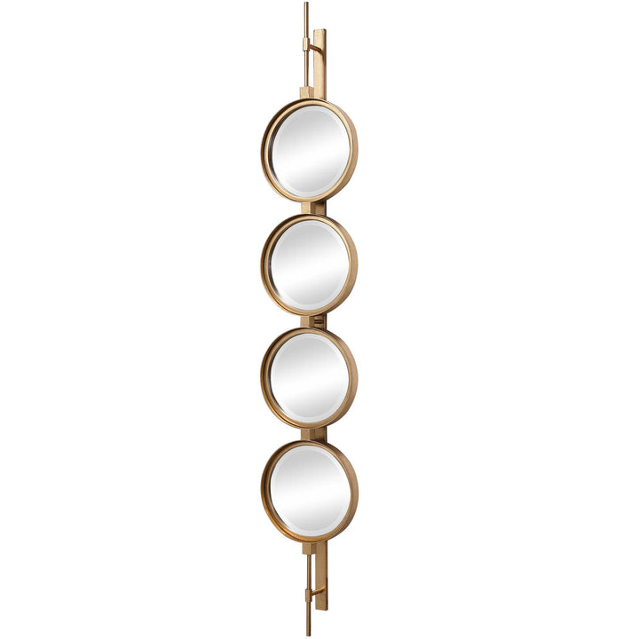 American Home Furniture Uttermost Button Gold Mirror