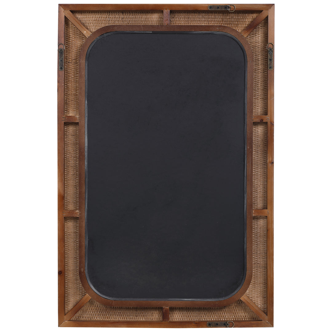American Home Furniture Uttermost Tahiti Rattan Mirror