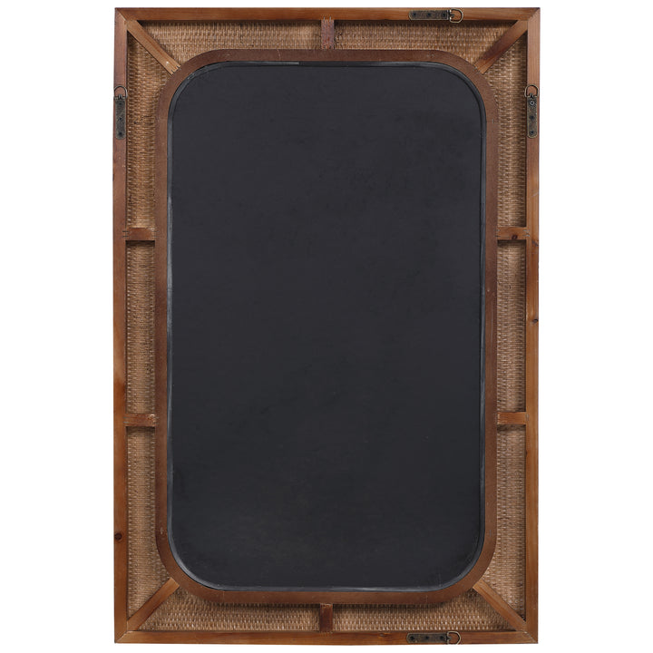 American Home Furniture Uttermost Tahiti Rattan Mirror