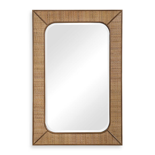 American Home Furniture Uttermost Tahiti Rattan Mirror