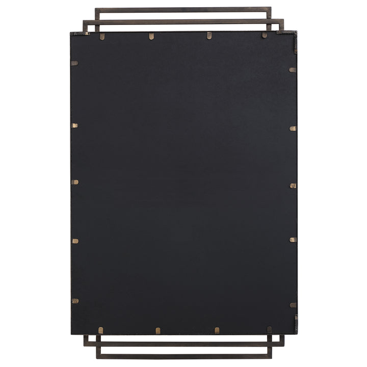 American Home Furniture Uttermost Amherst Brushed Gold Mirror