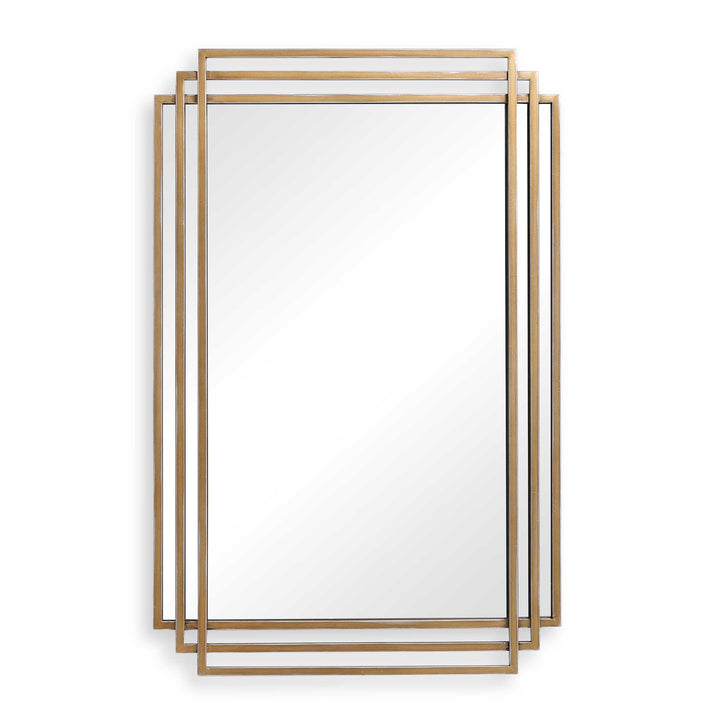 American Home Furniture Uttermost Amherst Brushed Gold Mirror