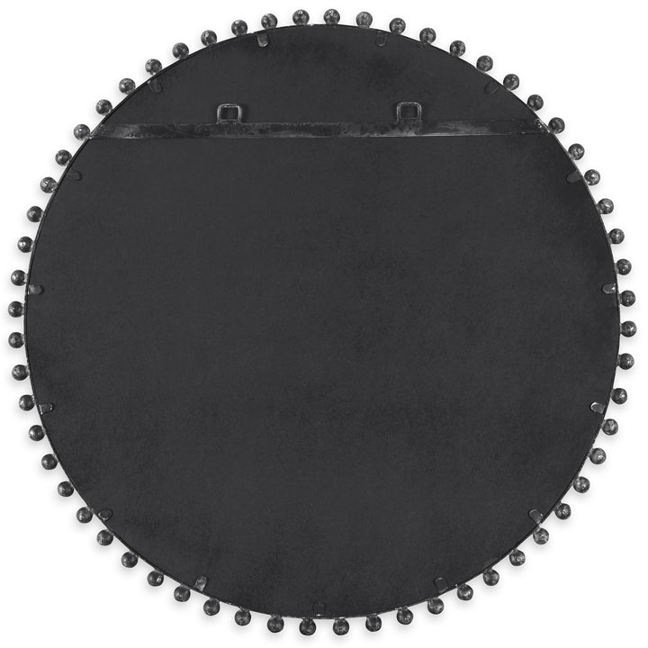 American Home Furniture Uttermost Taza Round Iron Mirror