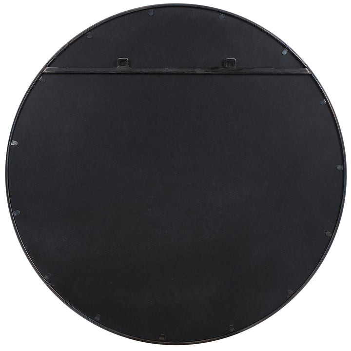 American Home Furniture Uttermost Belham Round Iron Mirror