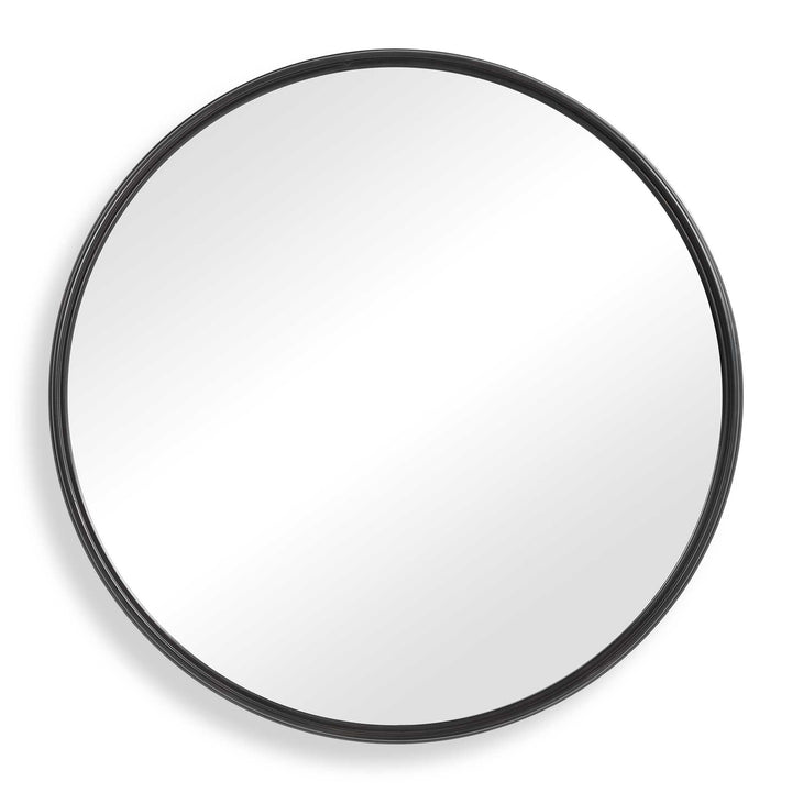 American Home Furniture Uttermost Belham Round Iron Mirror