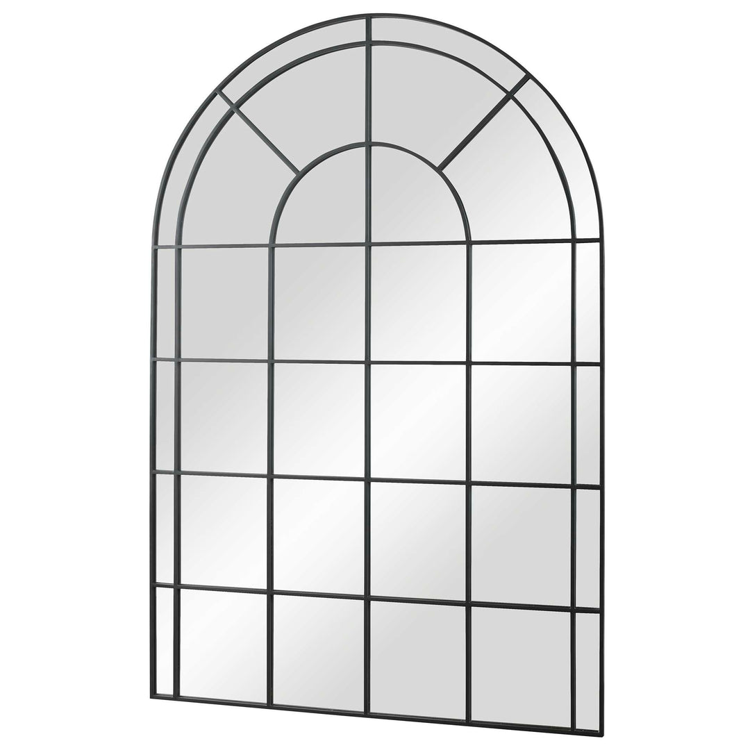 American Home Furniture Uttermost Grantola Black Arch Iron Mirror