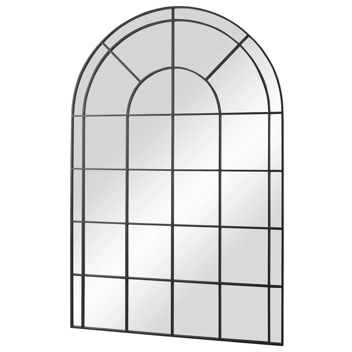 American Home Furniture Uttermost Grantola Black Arch Iron Mirror