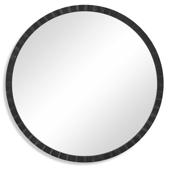 American Home Furniture Uttermost Dandridge Round Industrial Mirror