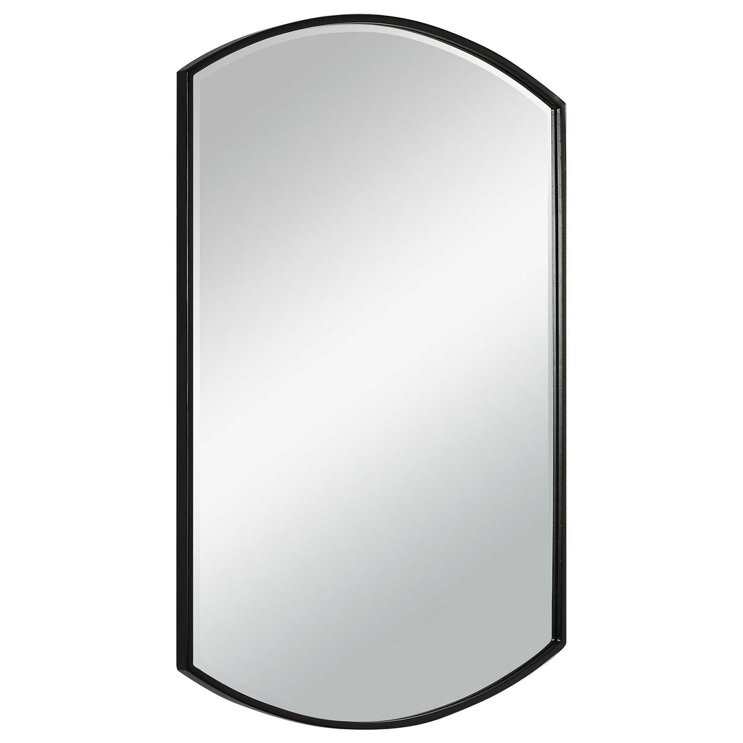American Home Furniture Uttermost Shield Shaped Iron Mirror